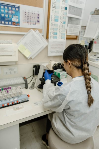 Lab Tech Working in Lab